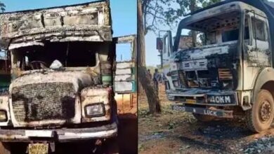 माइन्स पर नक्सलियों का हमला, 8 गाड़ियां फूंकीं, मजदूरों में मची भगदड़