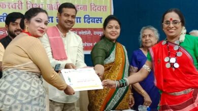 वर्षा को मिला छत्तीसगढ़ धरोहर रत्न सम्मान