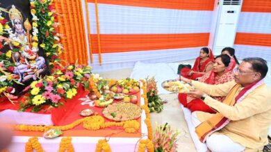 केशरीनंदन भगवान हनुमान जन्मोत्सव के अवसर पर मुख्यमंत्री साय ने की विशेष पूजा-अर्चना