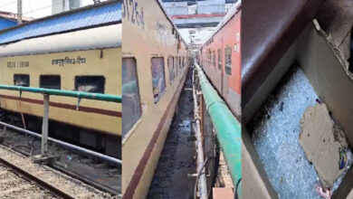 शालीमार एक्‍सप्रेस ट्रेन पर गिरा बिजली का पोल, यात्री का कटा हाथ