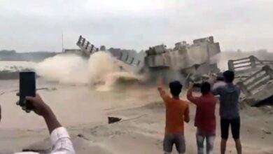 Bihar: उद्घाटन से पहले गिरा पुल, 12 करोड़ की लागत से हुआ था तैयार