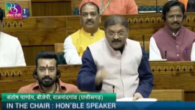 कन्हैयालाल का गला काटा, फिलिस्तीन जिंदाबाद के नारे लगा रहे है वो कौन से समाज से है? : संसद संतोष पांडे