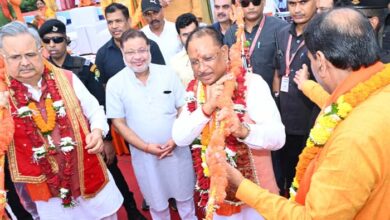 मुख्यमंत्री विष्णुदेव साय विशाल कांवड़ यात्रा कार्यक्रम में हुए शामिल