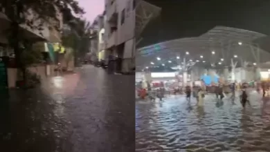 आफत की बारिश सड़क से लेकर रेलवे स्टेशन बुरी तरह जलमग्न