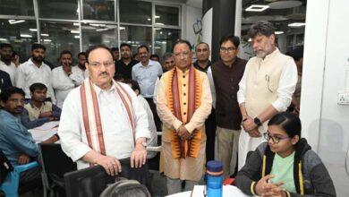 केंद्रीय मंत्री नड्डा ने रायपुर के नालंदा लाइब्रेरी में युवाओं से किया संवाद