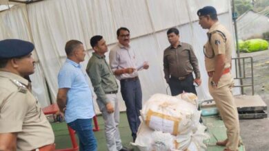 रायपुर में 23 हजार किलो से अधिक का गांजा को किया गया नष्ट