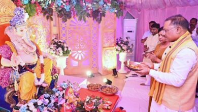 मुख्यमंत्री निवास में विराजे भगवान गणेश मुख्यमंत्री निवास में विराजे भगवान गणेश