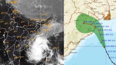 चक्रवाती तूफान दाना का कहर, तेज हवा के साथ हो रही बारिश