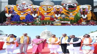 राष्ट्रपति द्रौपदी मुर्मू पहुंची जगन्नाथ मंदिर, भगवान के किए दर्शन राष्ट्रपति द्रौपदी मुर्मू पहुंची जगन्नाथ मंदिर, भगवान के किए दर्शन