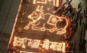गौमाता राष्ट्रमाता 51 हज़ार दीपों से जगमगाएगा प्रभु जानकी रमण देवालय