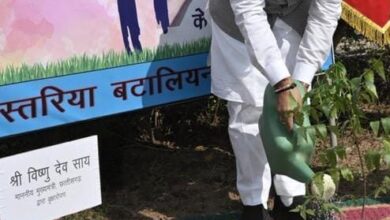 सीएम साय ने “एक पेड़ मां के नाम” अभियान के तहत CRPF के बस्तरिया बटालियन परिसर में लगाया नीम का पौधा