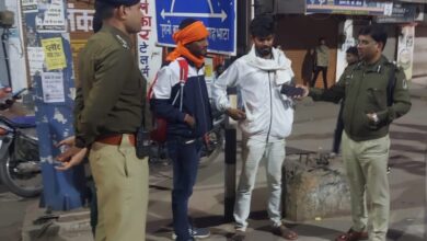 देर रात शहर की सड़को पर निकले एसएसपी संतोष सिंह, किया औचक निरीक्षण