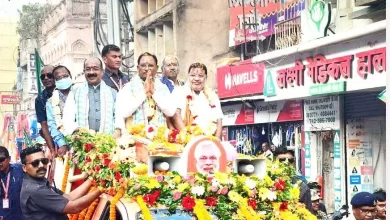 सीएम साय ने किया रोड शो , उमड़ी हज़ारो लोगों की भीड़