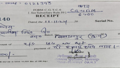 एसपी की गाड़ी ने किया सिग्नल जम्प, कटा चालान