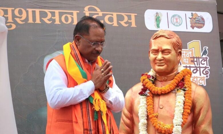 छत्तीसगढ़वासियों की भावनाओं का सम्मान करने वाले महान राजनेता थे अटल जी – साय छत्तीसगढ़वासियों की भावनाओं का सम्मान करने वाले महान राजनेता थे अटल जी – साय