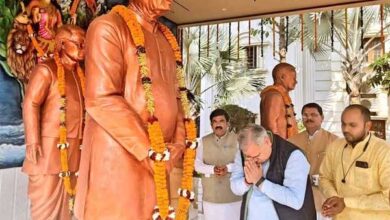 स्मृति मंदिर में दी गई कुशाभाऊ ठाकरे को श्रद्धांजलि