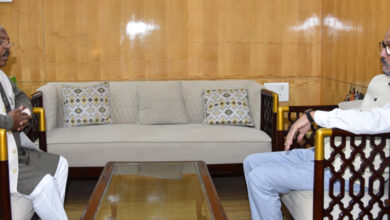 राज्यपाल से कृषि विकास एवं किसान कल्याण मंत्री नेताम ने की सौजन्य भेंट