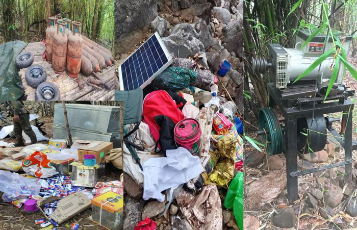 नक्सलियों के हथियार बनाने की मशीन व अन्य सामग्रियां बरामद नक्सलियों के हथियार बनाने की मशीन व अन्य सामग्रियां बरामद
