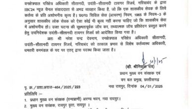पत्रकार से दुर्व्यवहार करने वाला वनविभाग का अधिकारी हुआ लाइन अटैच, वनमंत्री कश्यप के निर्देश पर आदेश जारी