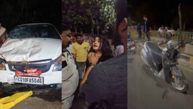 नशे में धुत युवती ने एक्टिवा सवार युवकों को चपेटा,घायल अस्पताल में भर्ती