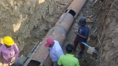 सेंट्रल एवेन्यू सड़क खोदे बिना 40 मीटर सीवरेज पाइपलाइन बदली