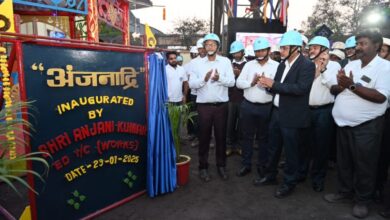 सिंटर प्लांट-3 में अंजनाद्री गार्डन का उद्घाटन