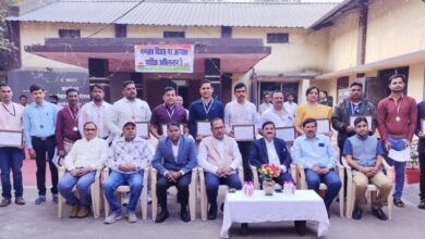 रायपुर क्षेत्र के बिजली कर्मियों को पुरस्कार