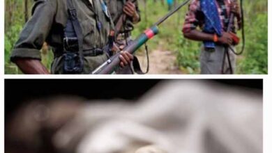 नक्सलियों ने धारदार हथियार से एक ग्रामीण की गला रेतकर हत्या कर दी