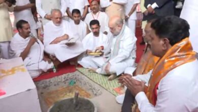 चंद्रगिरि में आचार्य विद्यासागर की समाधि स्मारक का केन्द्रीय मंत्री अमित शाह ने किया भूमिपूजन