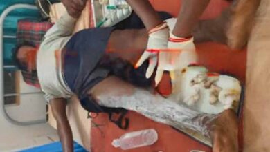 नक्सलियों द्वारा लगाए गए प्रेसर आईईडी विस्फोट में श्रमिक घायल