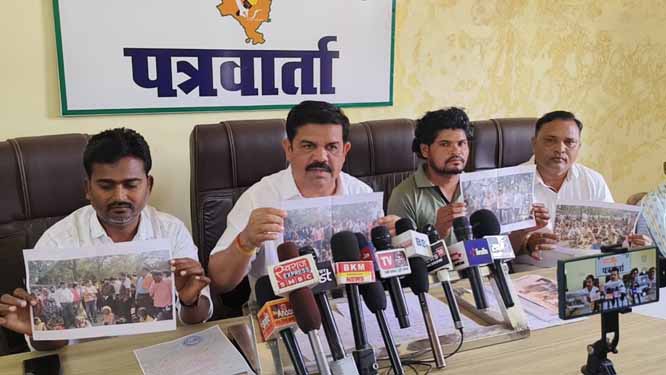 भाजपा घटिया राजनीति कर रही, क्या एक ग़रीब, पीड़ित व्यक्ति चुनाव नहीं लड़ सकता – विक्रम मंडावी भाजपा घटिया राजनीति कर रही, क्या एक ग़रीब, पीड़ित व्यक्ति चुनाव नहीं लड़ सकता – विक्रम मंडावी