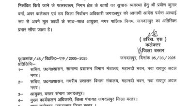 तत्कालीन निगम आयुक्त के निलंबन उपरांत प्रवीण वर्मा नगर निगम जगदलपुर के आयुक्त बने
