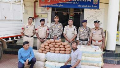 36 लाख 53 हजार के गांजे के साथ दो आरोपी गिरफ्तार