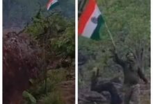 करेंगुट्टा की 5 हजार फीट उंचे पहाड़ी की चोटी पर जवानों ने फहराया तिरंगा