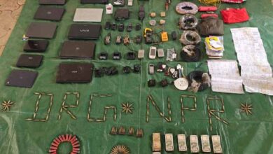 जंगल में मुठभेड़ के बाद भागे नक्सली, हथियार बरामद