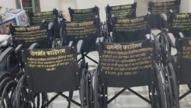 चरामेति फाउंडेशन ने अंबेडकर अस्पताल को दीं 8 व्हीलचेयर