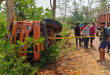 पेड़ से जा टकराई माजदा, तीन की मौत, 9 जख्मी