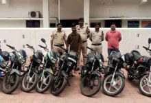 10 चोरी के दोपहिया वाहन के साथ मप्र के दो चोर गिरफ्तार
