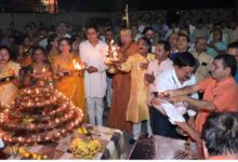 वर्ल्ड ब्राह्मण फेडरेशन ने किया भगवान श्री परशुराम की 1100 दीपों से महाआरती