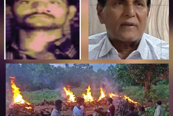 अबूझमाड़ में मारे गए इनामी नक्सली बसव राजू समेत आठ नक्सलियों का पुलिस ने किया अंतिम संस्कार अबूझमाड़ में मारे गए इनामी नक्सली बसव राजू समेत आठ नक्सलियों का पुलिस ने किया अंतिम संस्कार