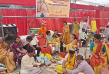 मैथिल ब्राह्मण समाज में 21 बटुकों का सामूहिक यज्ञोपवीत संस्कार किया-पं विजय झा