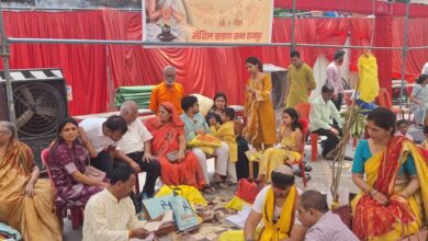 मैथिल ब्राह्मण समाज में 21 बटुकों का सामूहिक यज्ञोपवीत संस्कार किया-पं विजय झा