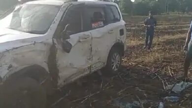 केशकाल विधायक की फॉलो गाड़ी पलटी, ड्राइवर की मौत