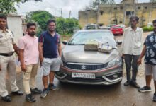अवैध परिवहन करते हुए 40 लाख रुपए से अधिक मूल्य की 38 किलो चांदी जब्त