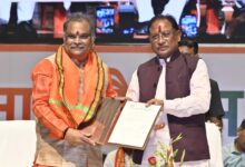 सीएम साय छत्तीसगढ़ स्टेट बेवरेजेस कॉर्पोरेशन के अध्यक्ष मद्दी के पदभार ग्रहण समारोह में हुए शामिल