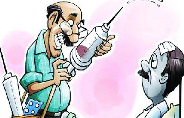 झोलाछाप डॉक्टरों पर स्वास्थ्य विभाग ने की कार्रवाई, दो अवैध क्लीनिक सील झोलाछाप डॉक्टरों पर स्वास्थ्य विभाग ने की कार्रवाई, दो अवैध क्लीनिक सील