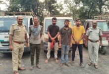 डेढ़ टन अवैध कबाड़ के साथ चार आरोपी गिरफ्तार