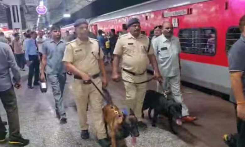 CG संपर्क क्रांति में बम होने की सूचना से मचा हड़कंप, सभी यात्रियों को उतारकर झांसी में तलाशी CG संपर्क क्रांति में बम होने की सूचना से मचा हड़कंप, सभी यात्रियों को उतारकर झांसी में तलाशी