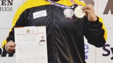 नेशनल पैरा आर्म रेसलिंग चैंपियनशिप में श्रीमंत ने जीता स्वर्ण