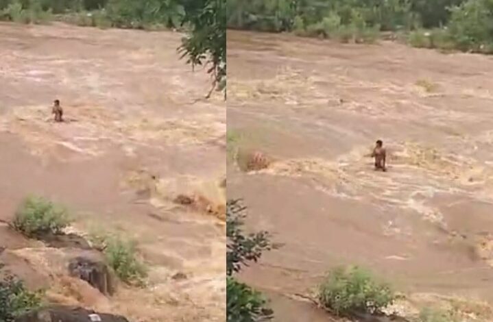 नदी में अचानक जलस्तर बढ़ने से घंटो फंसे रहे तीन बच्चे नदी में अचानक जलस्तर बढ़ने से घंटो फंसे रहे तीन बच्चे